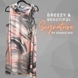 Women Pink and Grey Dress